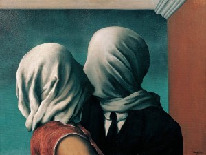 The Lovers (1928) by René Magritte