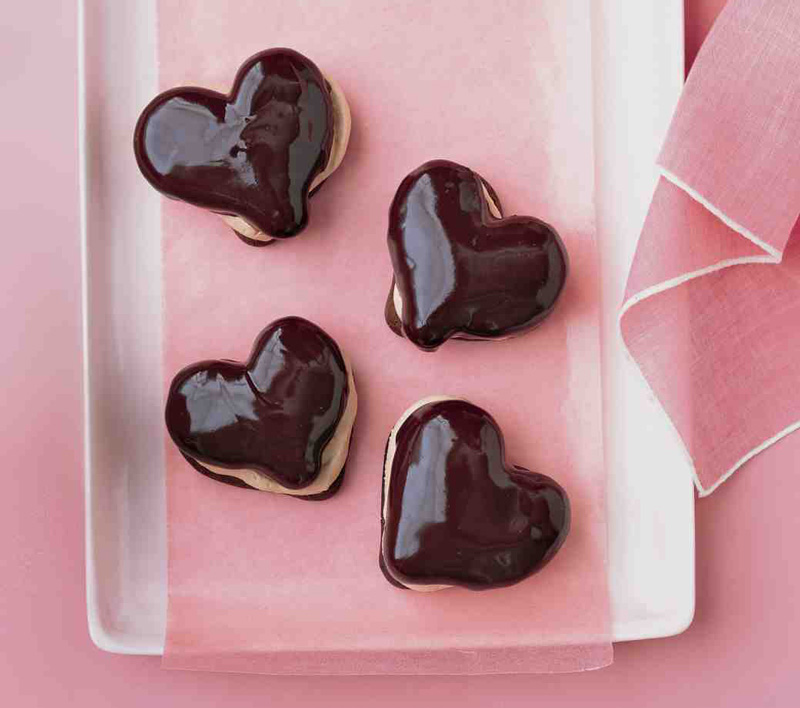 Chocolate Eclair Hearts