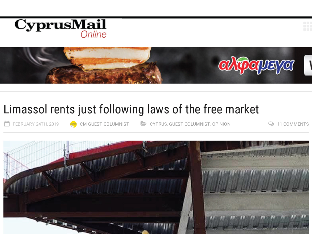Limassol rents just following laws of the free market