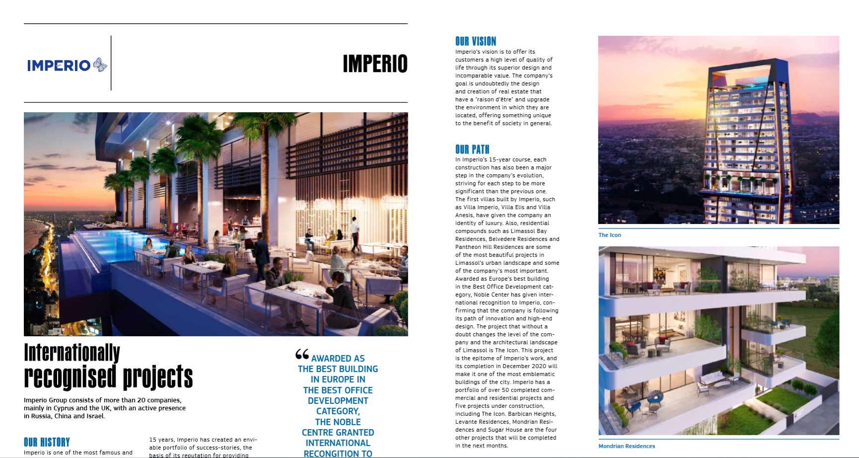 economytoday, imperio, imperioproperties, coverstory, icon, theicon, imperioprojects, thegoldenlistofrealestate2019, developers, limassol, cyprus