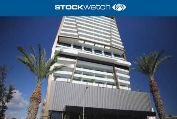 stockwatch, the icon, limassol, high-rise building, entrance